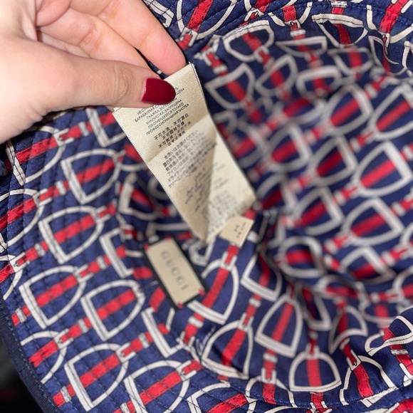 Gucci canvas, bucket hat, size medium. Made in Italy. - Picture 3 of 6